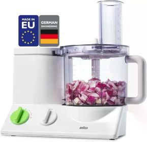 Braun FP3020 12 Cup Food Processor Ultra Quiet Powerful motor, includes 7 Attachment Blades + Chopper and Citrus Juicer