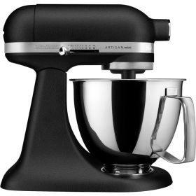 Mini 3.5 Quart Tilt-Head Stand Mixer, 10-Speed Food Mixer, 250W, Adapt to Multiple Accessories, Household Blenders (Color: Imperial Black)